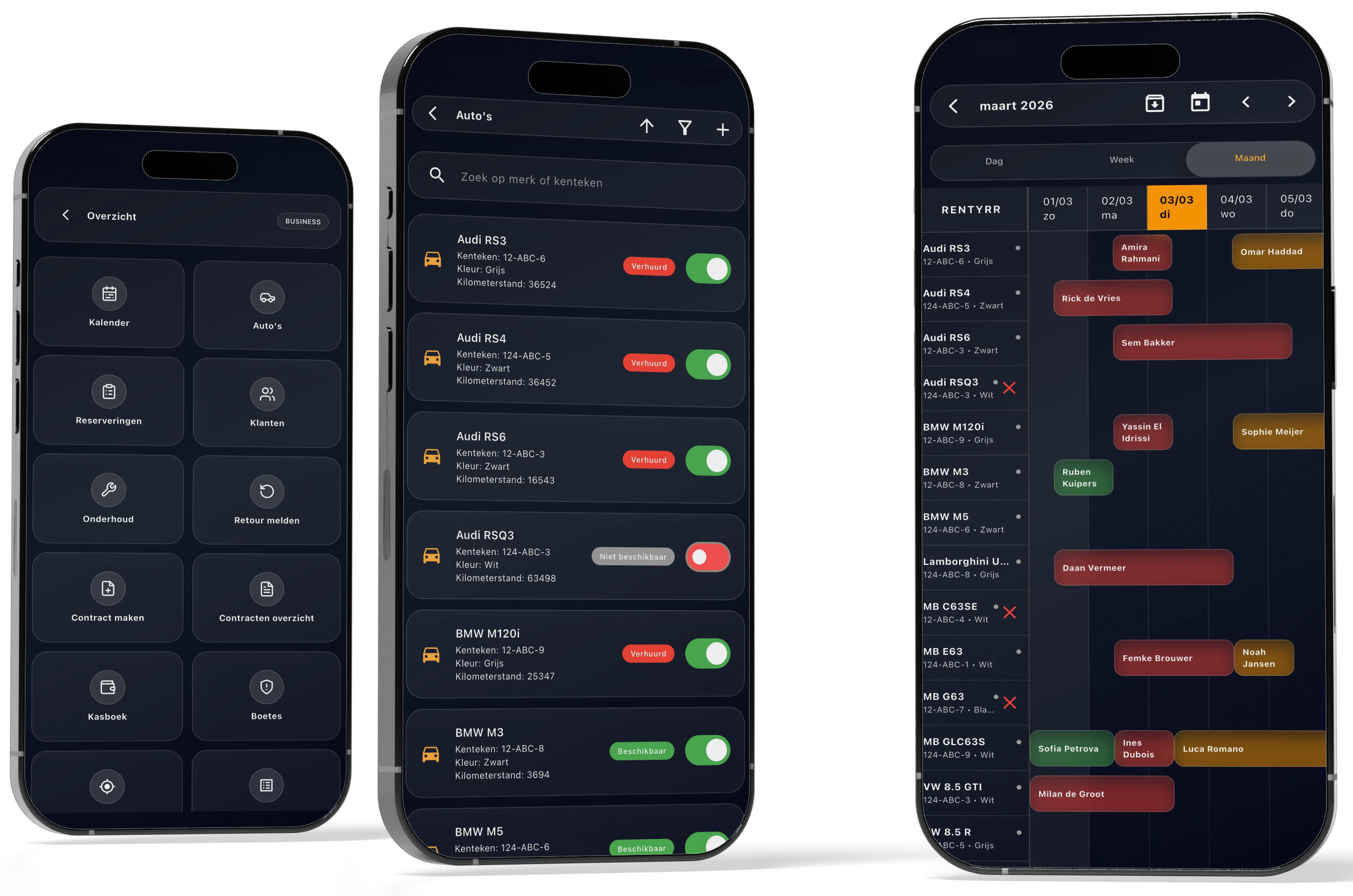 RENTYRR app op meerdere telefoons